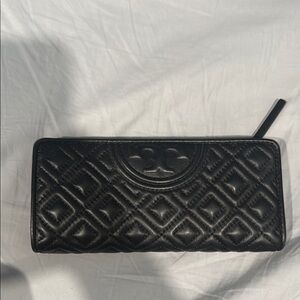 Tory Burch Black Quilted Wallet